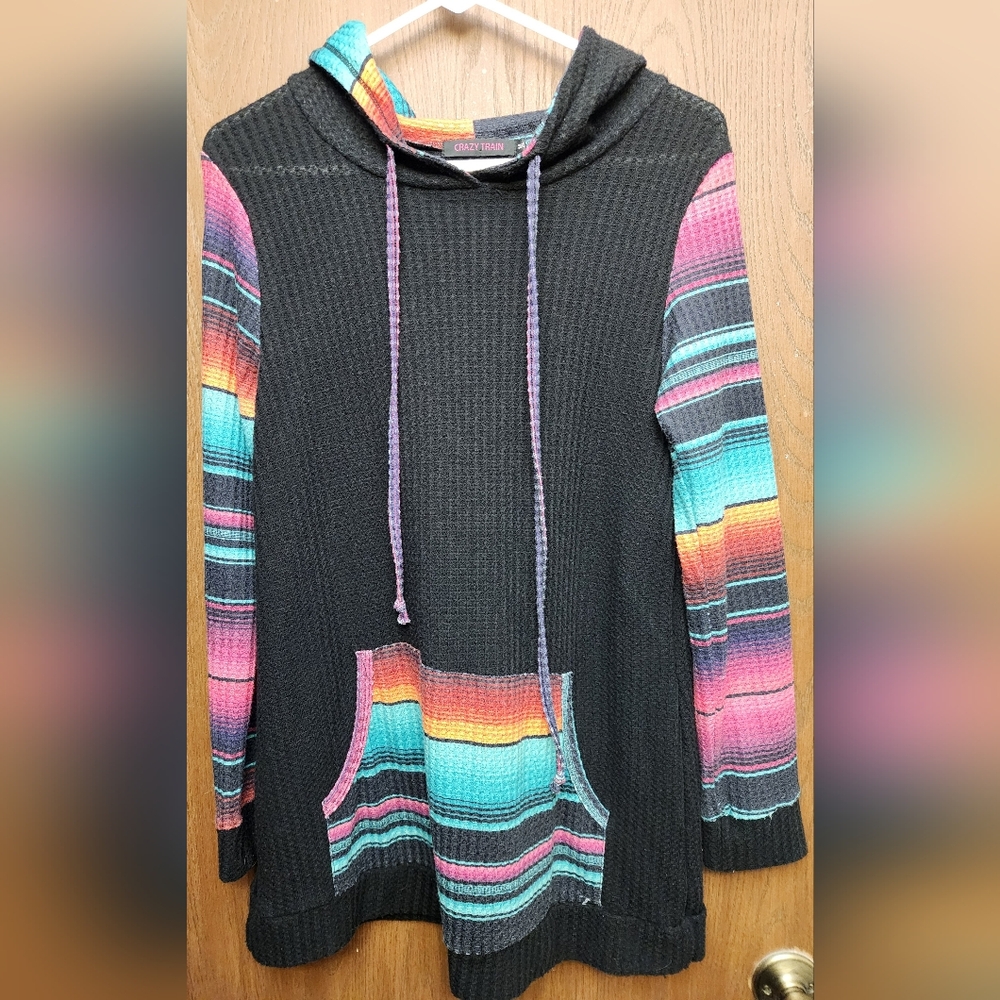 Crazy Train Multicolor Knit Sweater